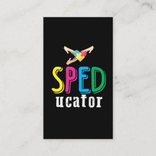 Special Education Teacher Sped Children Autism Business Card
