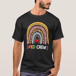 Special Education Teacher Sped Crew Leopard Boho R T-Shirt