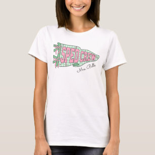Special Education Teacher SPED Crew Pennant Flag T-Shirt