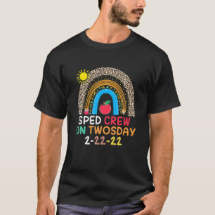 Special Education Teacher SPED Crew Rainbow Twosda T-Shirt