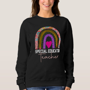 Special Education Teacher Sped Ed SPED Leopard Rai Sweatshirt