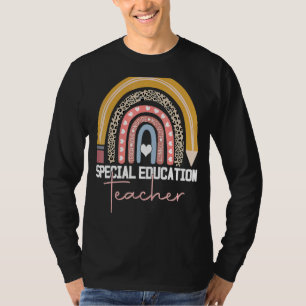 Special Education Teacher Sped Ed Sped Leopard Rai T-Shirt