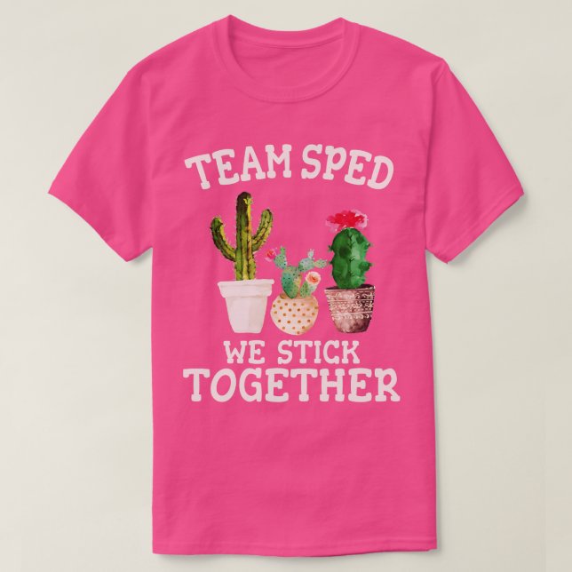 Special Education Teacher Team Sped Leopard T-Shirt (Design Front)