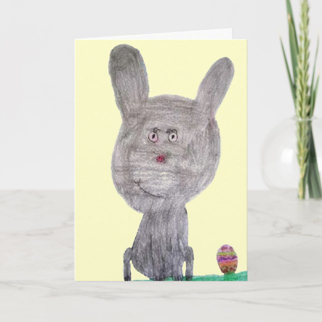 Special Egg Easter Bunny Holiday Card (Front)