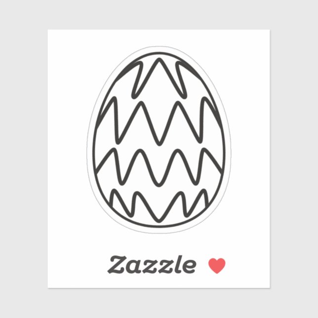 Special Egg Sticker For Easter Day (Sheet)