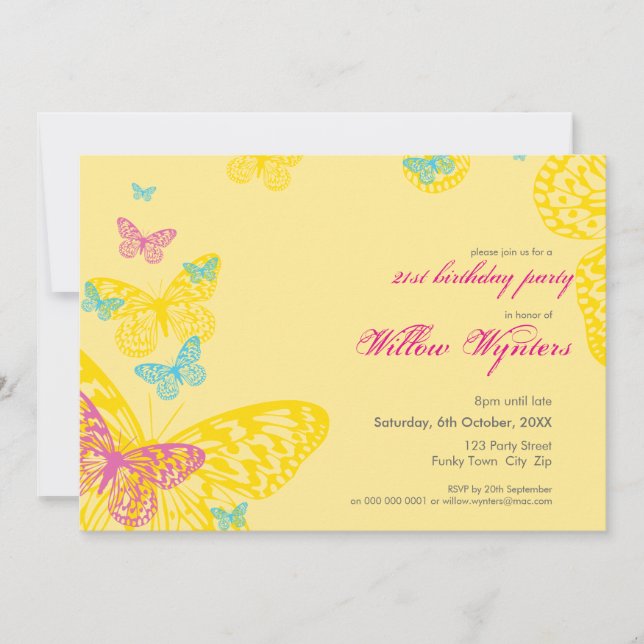 SPECIAL EVENT INVITES :: butterflies 6L (Front)