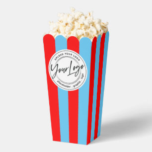 Special Event Movie Night Company Logo Popcorn Favour Box