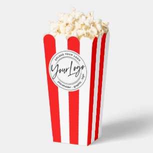 Special Event Movie Night Company Logo Popcorn Favour Box