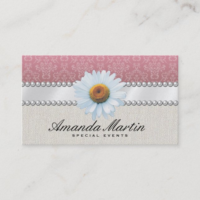 Special Events | Classic Pink Business Card (Front)