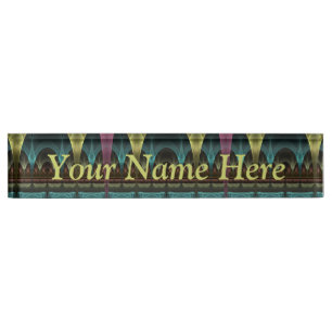Special Fantasy Abstract Colourful Fractal Title Nameplate