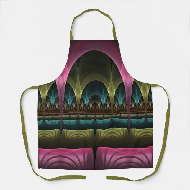 Special Fantasy Pattern Abstract Colourful Fractal Apron (Front)