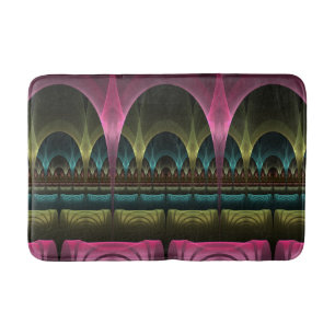 Special Fantasy Pattern Abstract Colourful Fractal Bath Mat