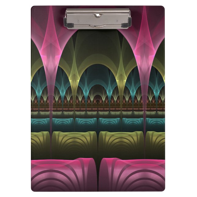 Special Fantasy Pattern Abstract Colourful Fractal Clipboard (Front)