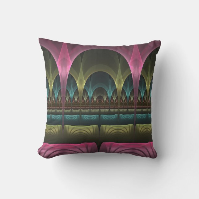 Special Fantasy Pattern Abstract Colourful Fractal Cushion (Front)