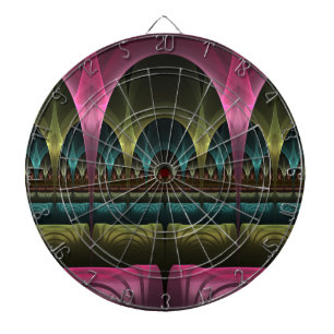 Special Fantasy Pattern Abstract Colourful Fractal Dartboard