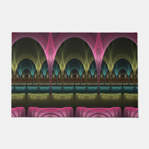 Special Fantasy Pattern Abstract Colourful Fractal Doormat