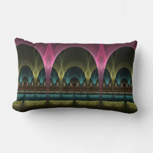 Special Fantasy Pattern Abstract Colourful Fractal Lumbar Cushion