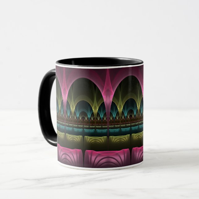 Special Fantasy Pattern Abstract Colourful Fractal Mug (Front Left)