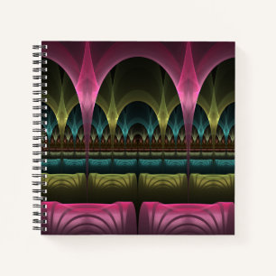 Special Fantasy Pattern Abstract Colourful Fractal Notebook