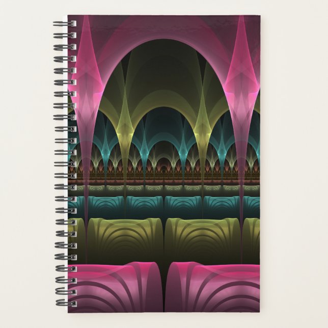 Special Fantasy Pattern Abstract Colourful Fractal Planner (Front)