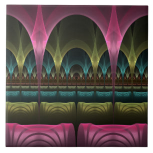 Special Fantasy Pattern Abstract Colourful Fractal Tile