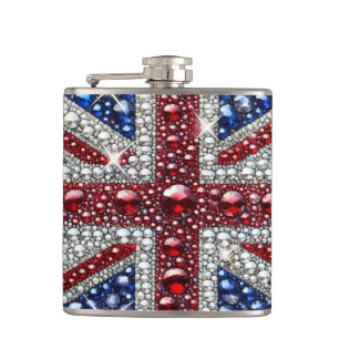 Special flask with British Colours Design