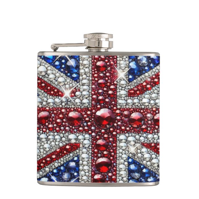 Special flask with British Colours Design (Front)
