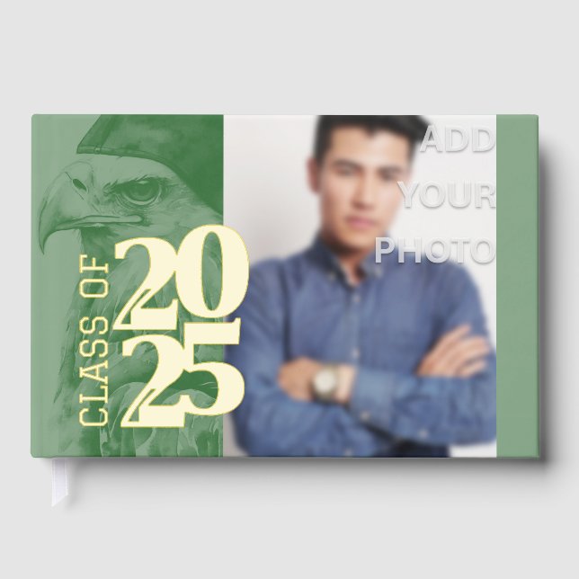 Special Foil Add Photo Graduation Party Book (Front)