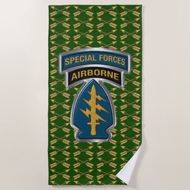 Special Forces Beach Towel (Front)