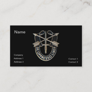 Special Forces Business Card