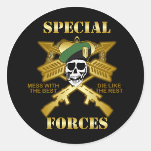 Special Forces Classic Round Sticker