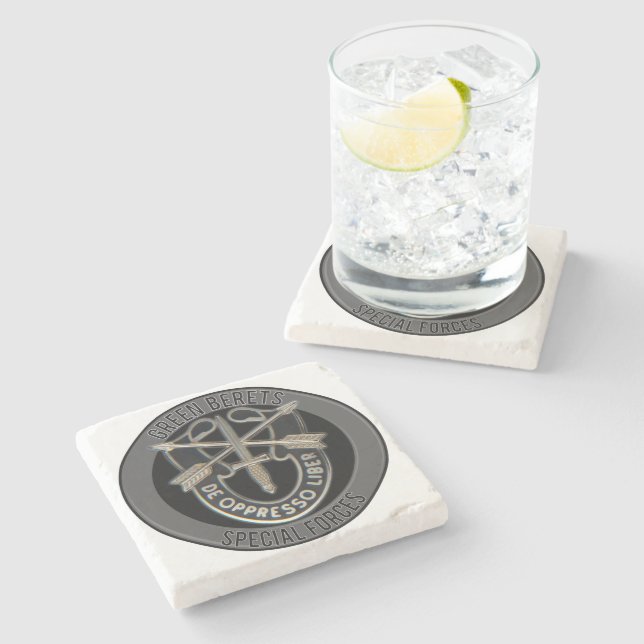 Special Forces GB Stone Coaster (Side)