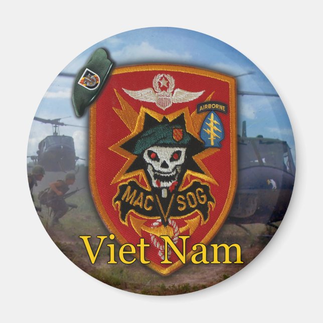 special forces green berets macvsog vietnam  magnet (Front)