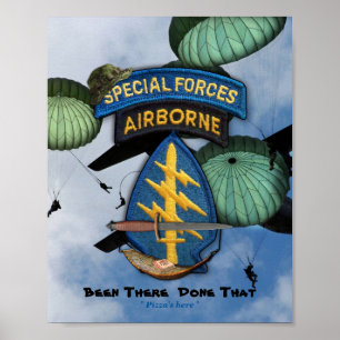 special forces green berets sf lrrp lrrps recon poster