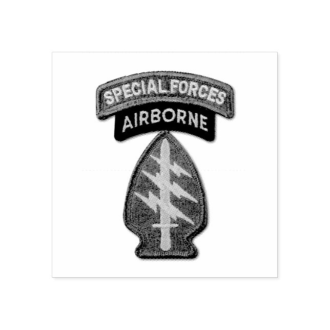Special Forces Green Berets SF SFG SOF LRRPS Recon Rubber Stamp (Imprint)