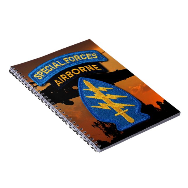Special Forces Group Green Berets SF SOF SFG SOC Notebook (Right Side)