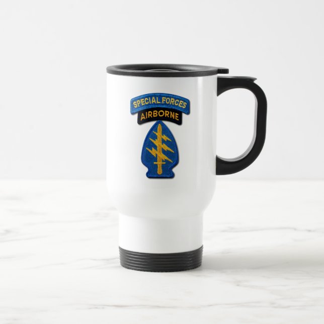 Special Forces Group Green Berets SF SOF SFGA Travel Mug (Right)