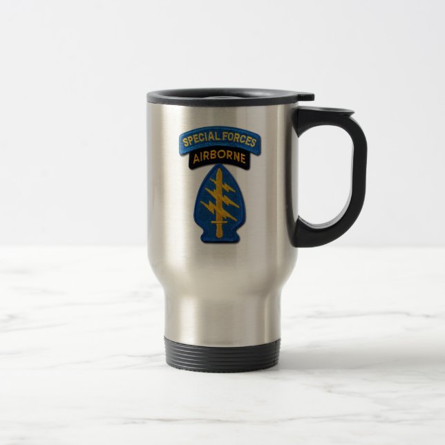 Special Forces Group Green Berets SF SOF SFGA Travel Mug (Right)