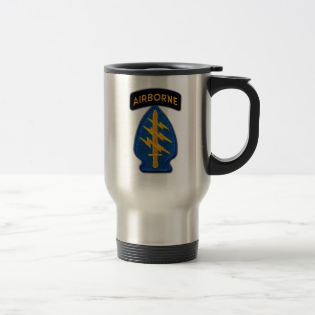Special Forces Group Green Berets SF SOF SFGA Travel Mug (Right)
