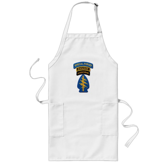 Special Forces Group Green Berets SFG SF Veterans Long Apron (Front)
