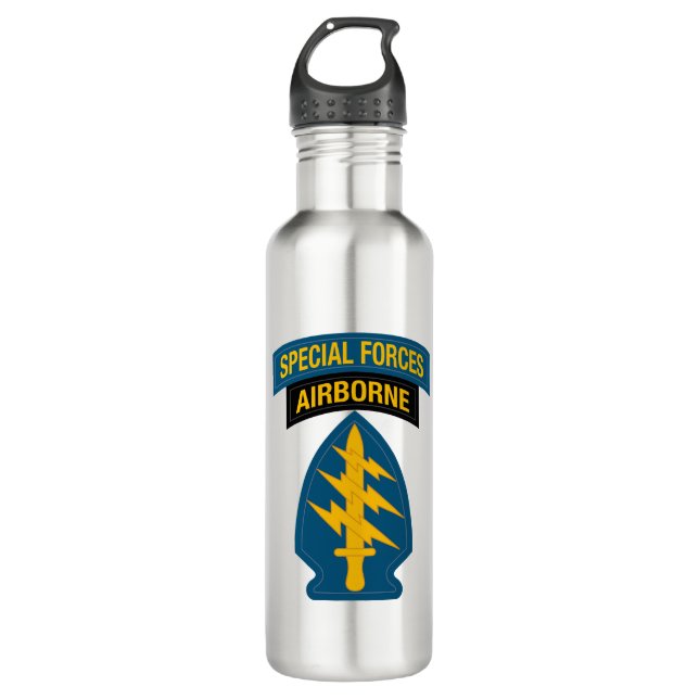 Special Forces insignia Airborne Tab 710 Ml Water Bottle (Front)