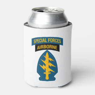 Special Forces insignia Airborne Tab Can Cooler