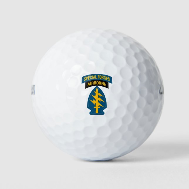 Special Forces insignia Airborne Tab Golf Balls (Front)