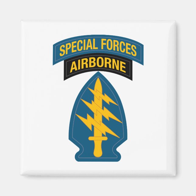 Special Forces insignia Airborne Tab Magnet (Front)