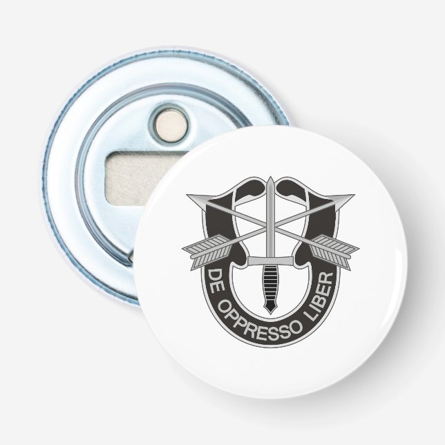 Special Forces SF De Oppresso Liber Bottle Opener (Front)