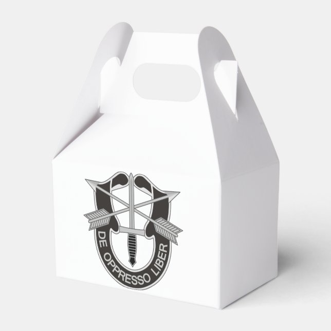 Special Forces SF De Oppresso Liber Favour Box (Front Side)