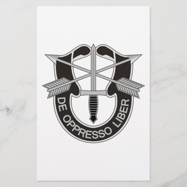 Special Forces SF De Oppresso Liber Flyer (Front)