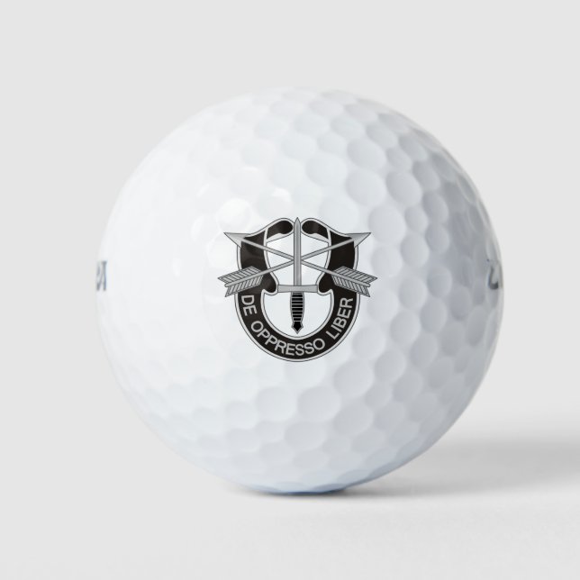 Special Forces SF De Oppresso Liber Golf Balls (Front)