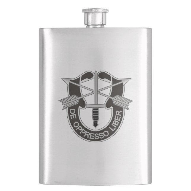 Special Forces SF De Oppresso Liber Hip Flask (Front)