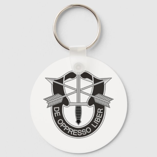 Special Forces SF De Oppresso Liber Key Ring (Front)